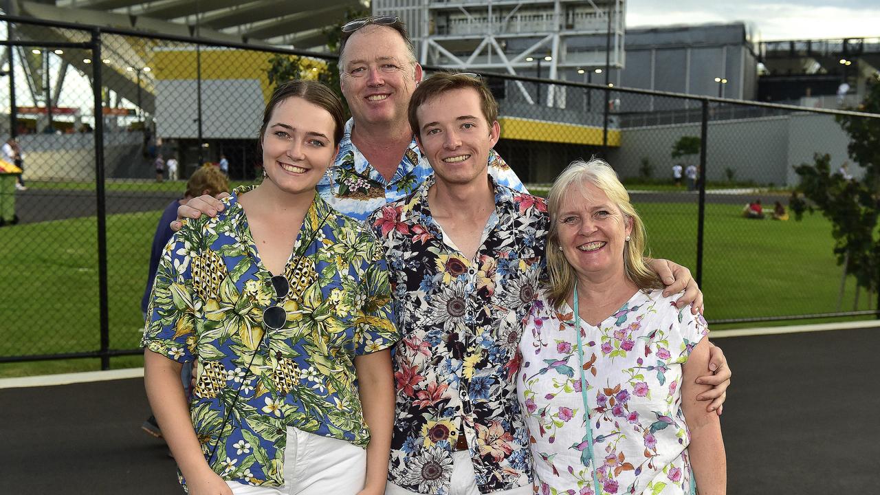 Juliet, Grant, Hayley and Alex Skinner. Elton John performed at Queensland Country Bank Stadium, Townsville on 29 February 2020. PICTURE: MATT TAYLOR.