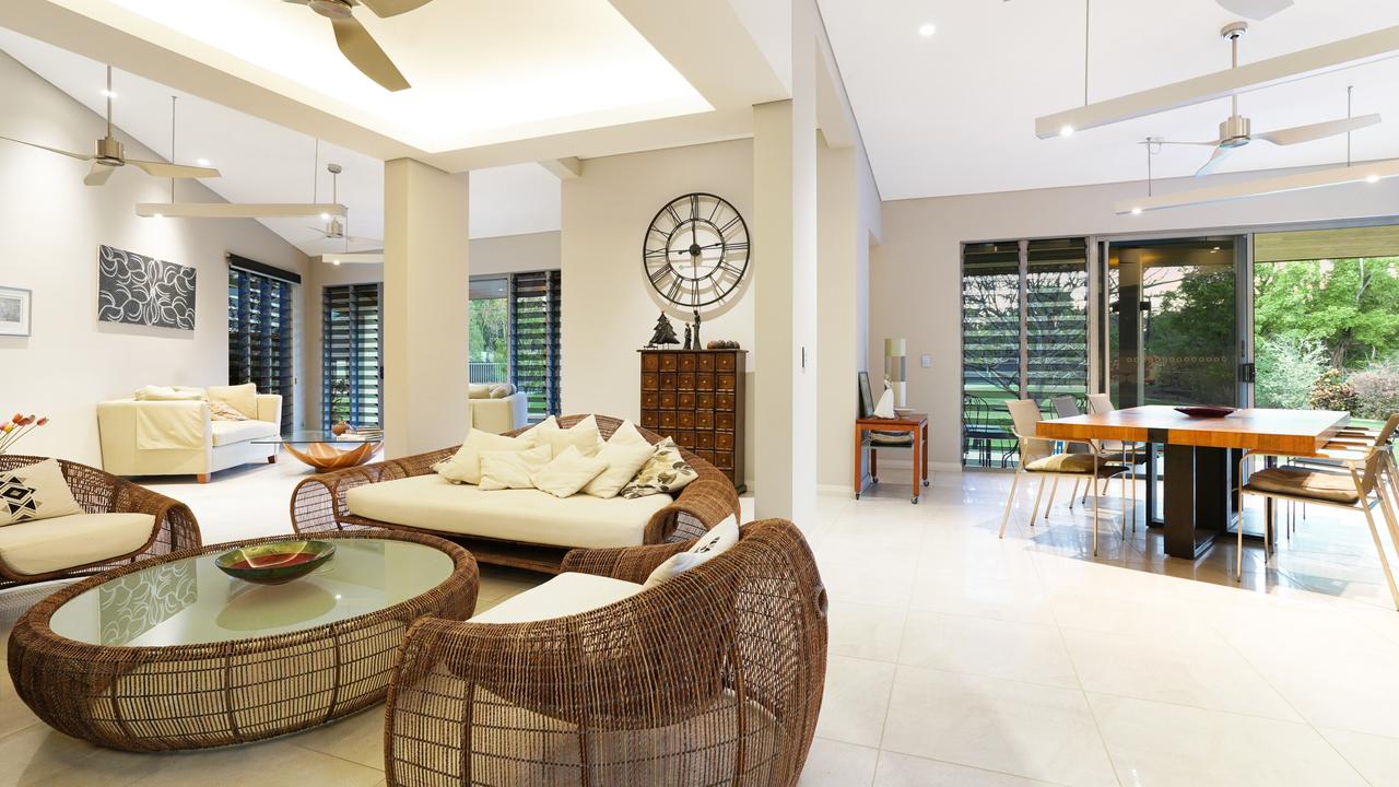 The open plan living space flows out to verandas. Picture: Supplied