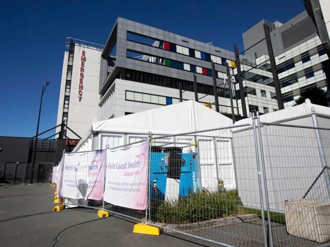 Triage tents being used across the Gold Coast and Metro South Hospital and Health Services in a bid to meet demand.