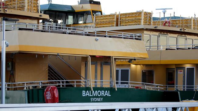 The Balmoral was docked on Sunday for a re-fit. Picture: Toby Zerna