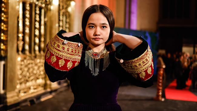 Nila Ibrahimi after winning the KidsRights International Children's Peace Prize during a ceremony in Amsterdam on Tuesday. Picture: AFP