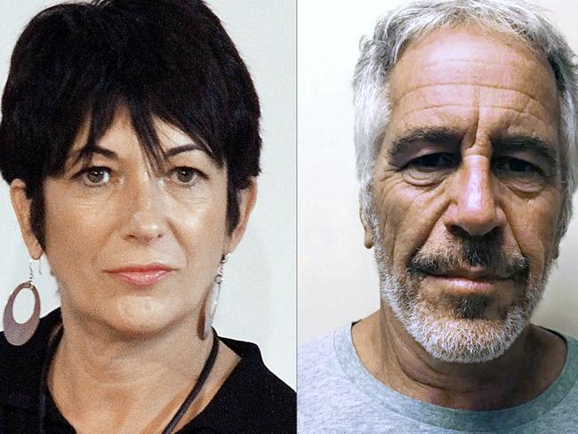 Ghislaine Maxwell and Jeffrey Epstein. Picture: AFP