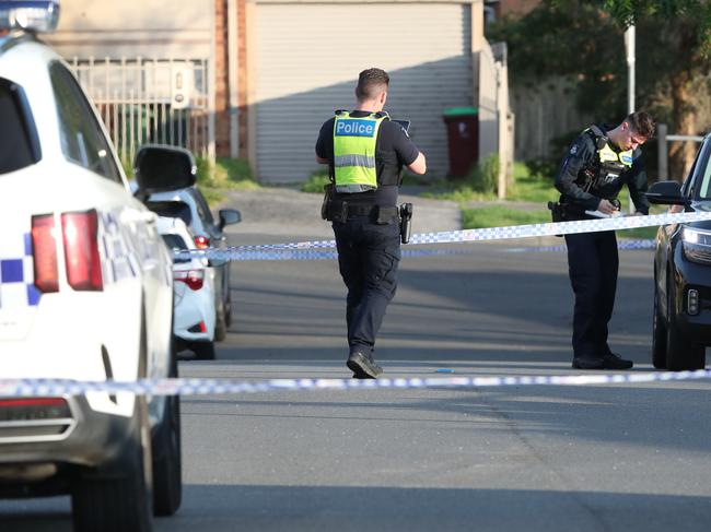 The shooting happened around 1:20am Wednesday. Picture: David Crosling