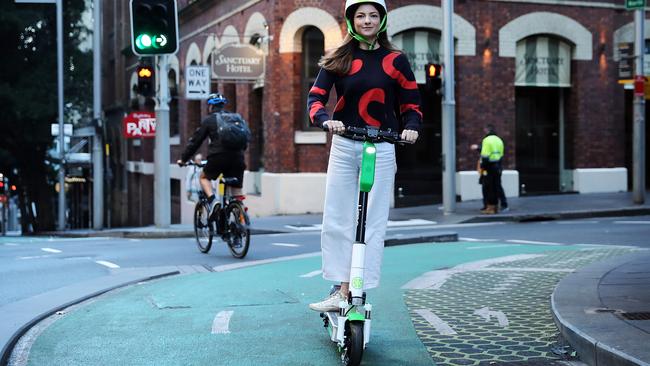 A Lime E-Scooter in Sydney. Picture: Tim Hunter.