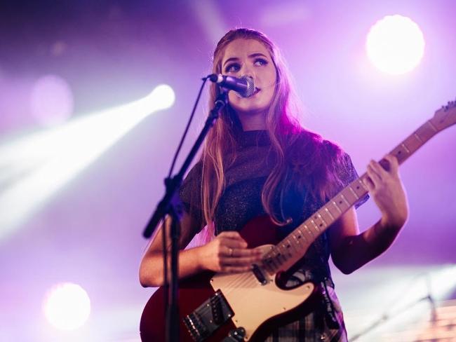 Townsville musician Matilda Duncan will release her first professionally recorded single Empty. Pictured here playing at Groovin the Moo. Picture: Supplied