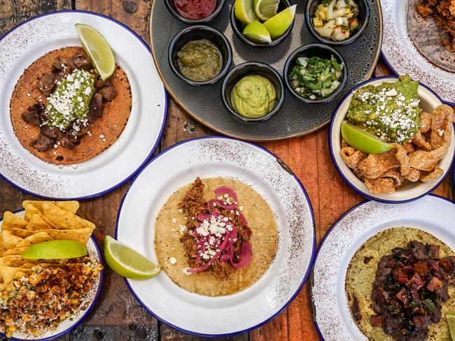 The menu selection of Mexican foods at El Gusano Taqueria. Picture: Supplied