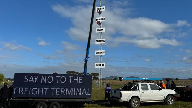 Hundreds of people are expected to protest an international consortium’s plan to build a multibillion-dollar freight terminal near Little River. Picture: Supplied