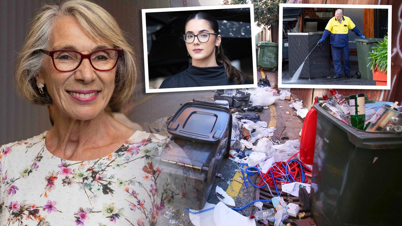 Lord Mayor Jane Lomax-Smith agrees with business owners like Ataliah Milne, inset, that city streets need to be better maintained. Picture: Brett Hartwig