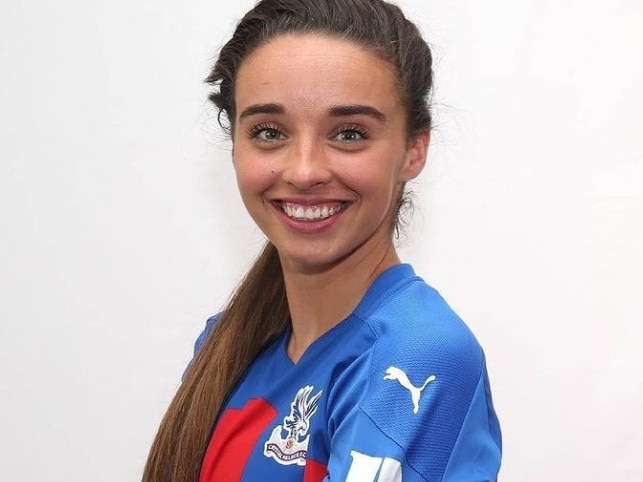 Leigh Nicol pictured in her Crystal Palace kit. Photo: @leighnicol