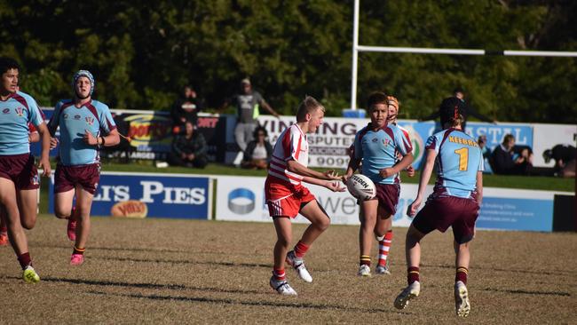 Renouf Shield action: Keebra Park v Palm Beach Currumbin.
