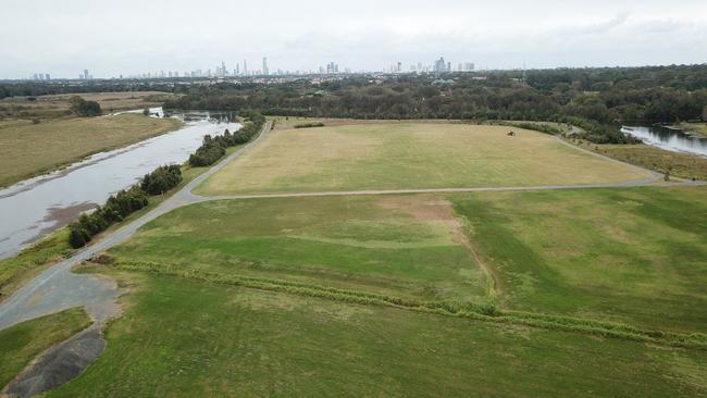 GCB Aerial of the future site of the Robina City Parklands. Picture: Mike Batterham