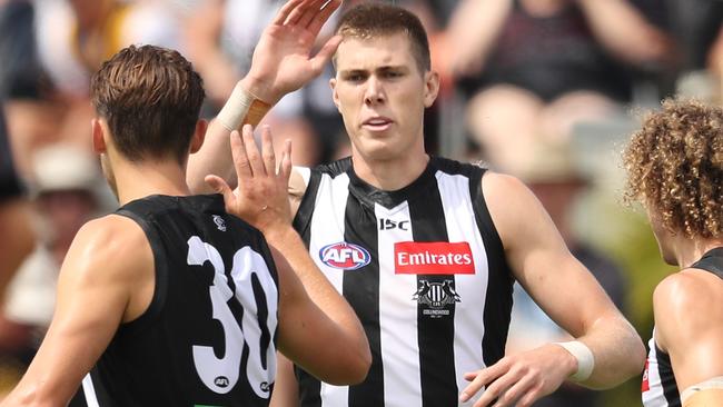 Mason Cox in action for Collingwood. Picture: Getty Images