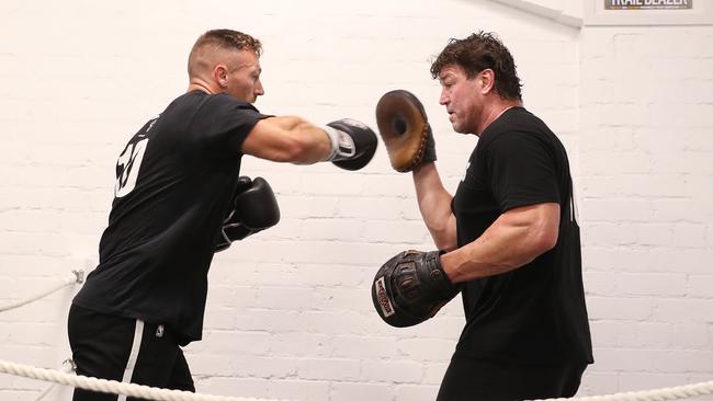 Cartwright has been building up his general fitness with several boxing sessions.