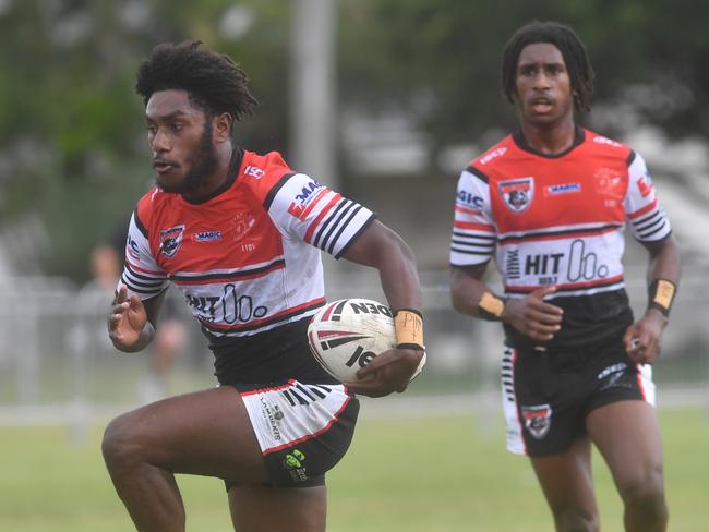 Kirwan State High School hosts St Patrick's College, Mackay, in round 1 of the 2025 Aaron Payne Cup. Picture: Evan Morgan