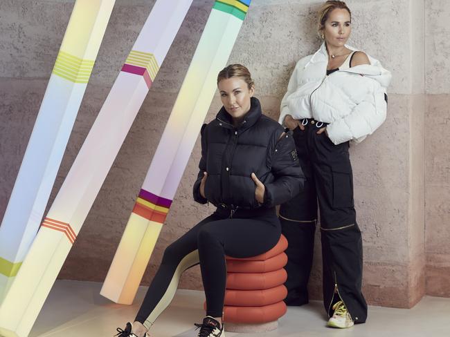 EMBARGO FOR WISH MAGAZINE 05 AUGUST, 2022. FEE MAY APPLY.  PE Nation founders Pip Edwards and Claire Tregoning pose for portraits inside their newly opened flagship store, The Galleries, George Street, Sydney on Friday 8 July, 2022. Photo: WISH/Nick Cubbin