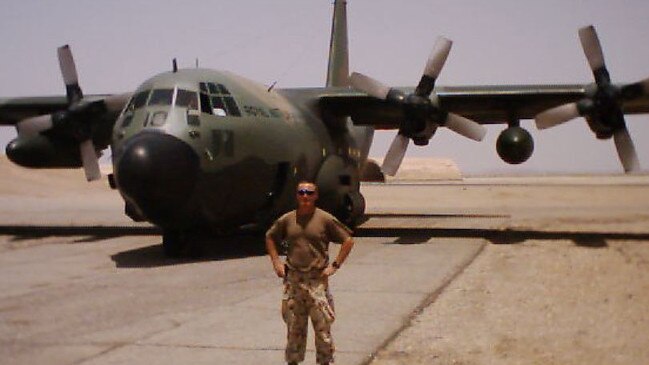 Derek in the Middle East in 2003. Picture: supplied