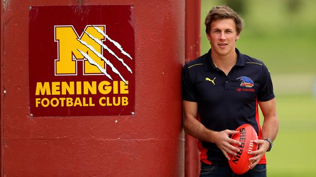 Former Crows and Meningie midfielder Brodie Martin has been an RMFL standout this year. Picture: Tait Schmaal