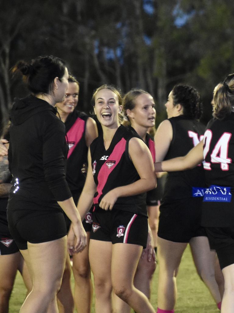 Hervey Bay Bombers have won the Wide Bay Women’s Grand Final against the Bundy Eagles. Picture: Isabella Magee