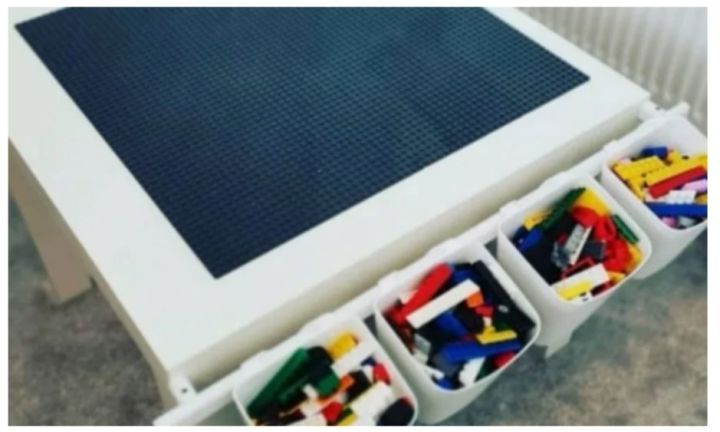 LEGO Kmart table hack Grandmother has parents in a spin with