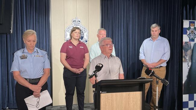 Cairns Mayor Terry James addresses the media on the ongoing response after Cyclone Jasper and the subsequent flooding.