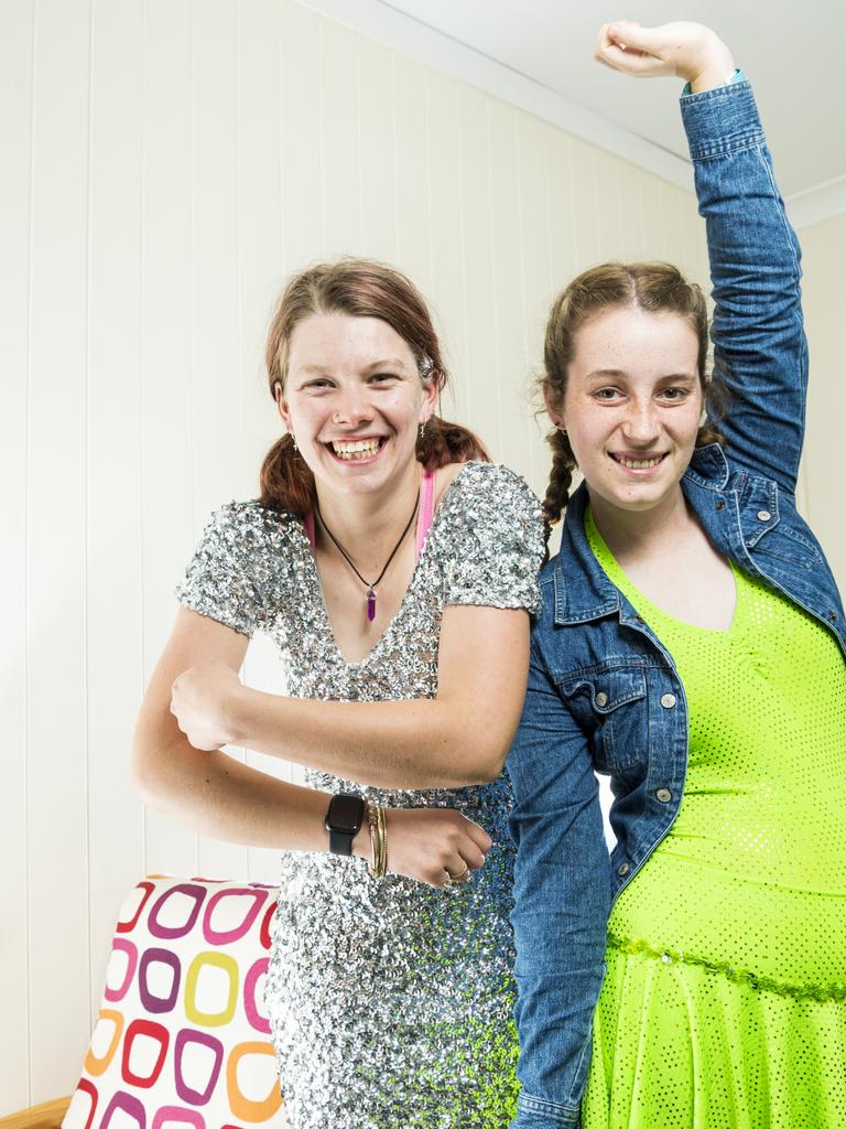 Ella McGuire (left) and Caitlin Mortlock are excited for the Wagtail social disco, Thursday, October 21, 2021. Picture: Kevin Farmer