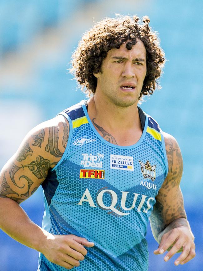 The Gold Coast Titans’ Kevin Proctor. Picture: Jerad Williams