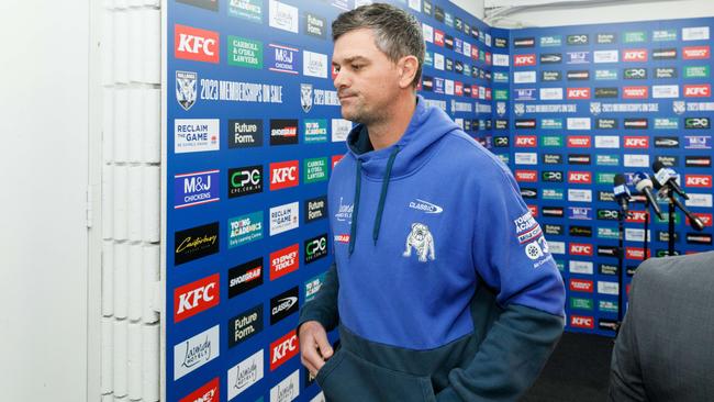 Bulldogs coach Cameron Ciraldo has been very vocal on the shortcomings of his playing group. Picture: Max Mason-Hubers