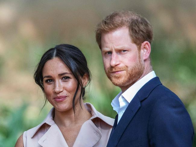 Harry and Meghan in Johannesburg, South Africa. Picture: Michele Spatari/AFP