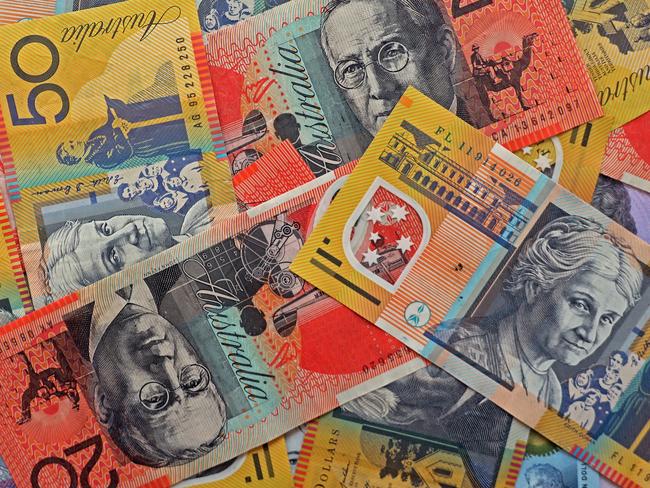 AUSTRALIA - NewsWire Photos - General view editorial generic stock photo of Australian cash money currency. Picture: NCA NewsWire / Nicholas Eagar