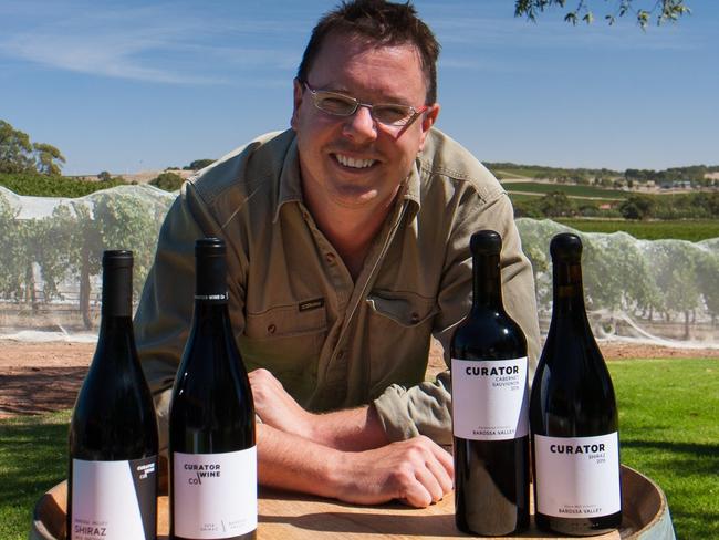 Barossa winery Curator Wine Co proprietor and winemaker Tom White. Picture: Curator Wine Co