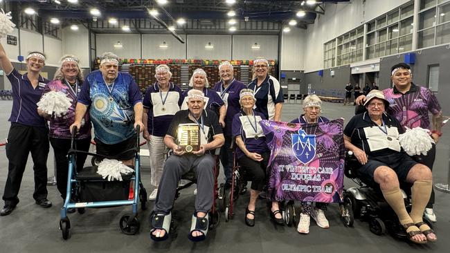 The winning team from the 'grey matter olympics' was St Vincent's Care Douglas. They will now carry the shield into next year.