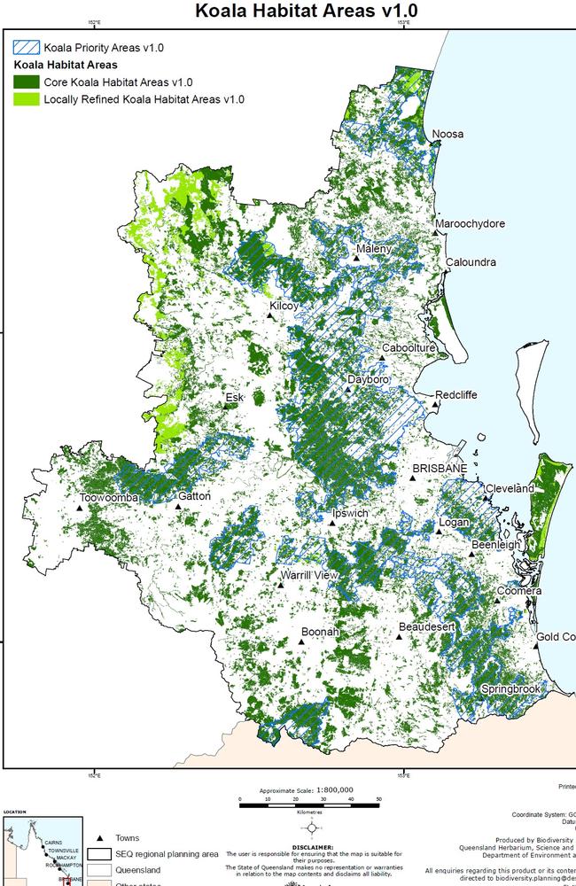 Koala habitat mapping