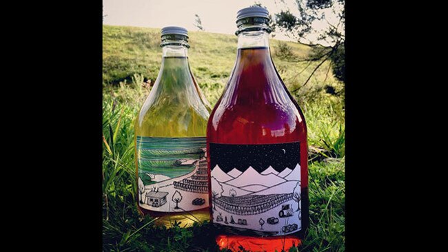 Flagons of rose and pinot gris from Proud Primary Produce.