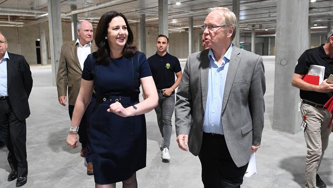 Queensland Premier Annastacia Palaszczuk with former Premier Peter Beattie