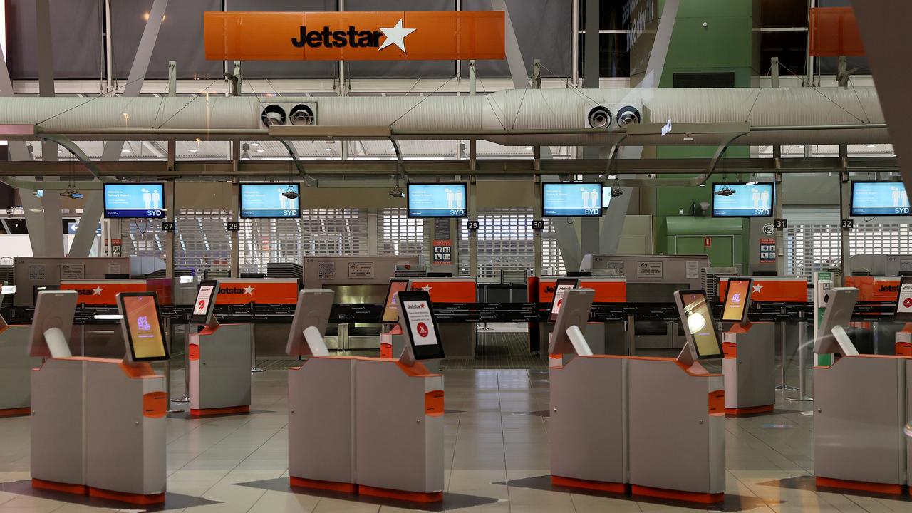 Sydney Airport will remain a ghost town until at least the end of next month. Picture: Toby Zerna