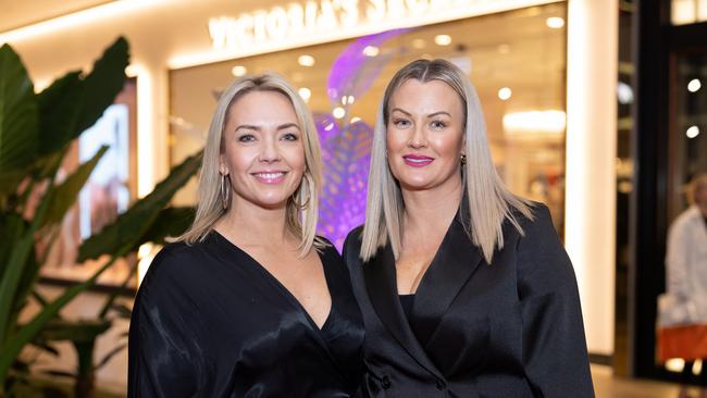Kylie Hewitt and Brooke Holmes at the Victoria's Secret Queensland Flagship Store Opening at Pacific Fair. Photo: Celeste Humphrey