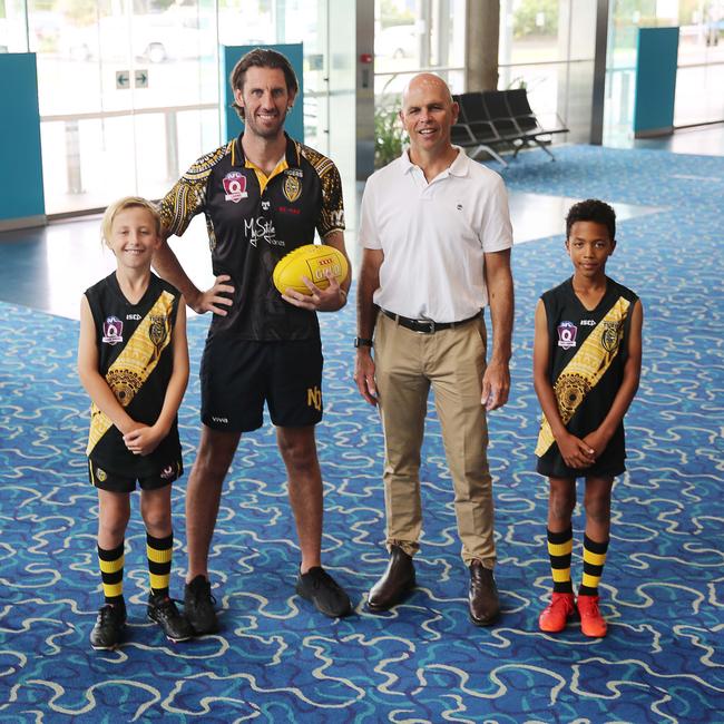 The carpet is set to be removed from the terminal within weeks and repurposed at the North Cairns Tigers Football and Netball Club ahead of the 2023 season. Picture: supplied