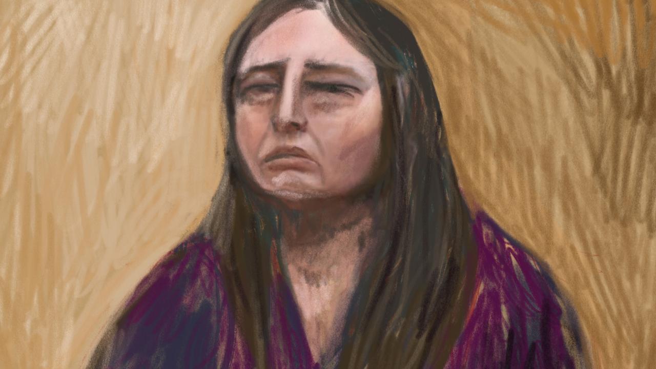 Court sketch of accused mushroom cook killer Erin Patterson in the Supreme Court, Latrobe Valley. Picture: NewsWire / Anita Lester