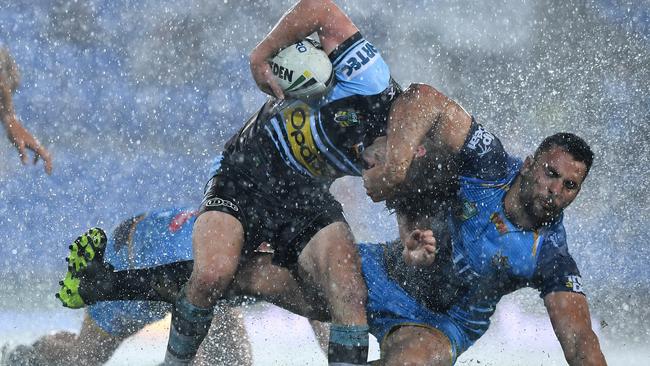 The Titans showed great defensive resolve early in the match.