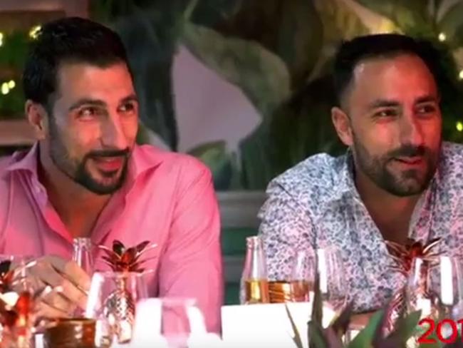 These two male contestants on next year’s series is believed to be the alleged victims in the heated off-camera scuffle. Picture: Supplied