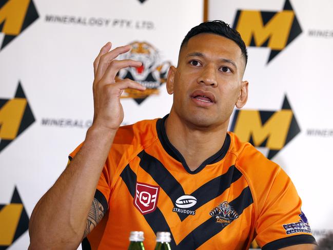 Israel Folau is unrepentant about his controversial social media posts and vowed not be silenced on his return. Picture: NCA NewsWire/Tertius Pickard