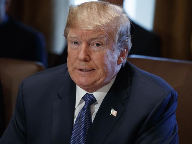 President Donald Trump speaks during a cabinet meeting at the White House, Wednesday, Nov. 1, 2017, in Washington. (AP Photo/Evan Vucci)