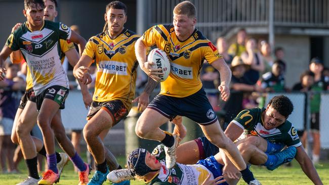 Sunshine Coast Falcons Mal Meninga Cup five-eight Kye Porter in action. Picture: Kyliesfootyphotos/Kylie McLellan