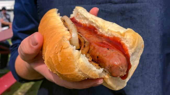 Snag a snag sandwich at the Big Bush BBQ. Picture: Jenifer Jagielski