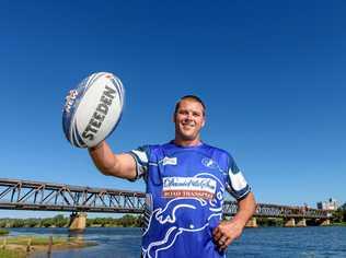 MAN OF STEEL: Grafton Ghosts captain-coach Danny Wicks stands tall by the iconic Grafton Bridge. Picture: Adam Hourigan