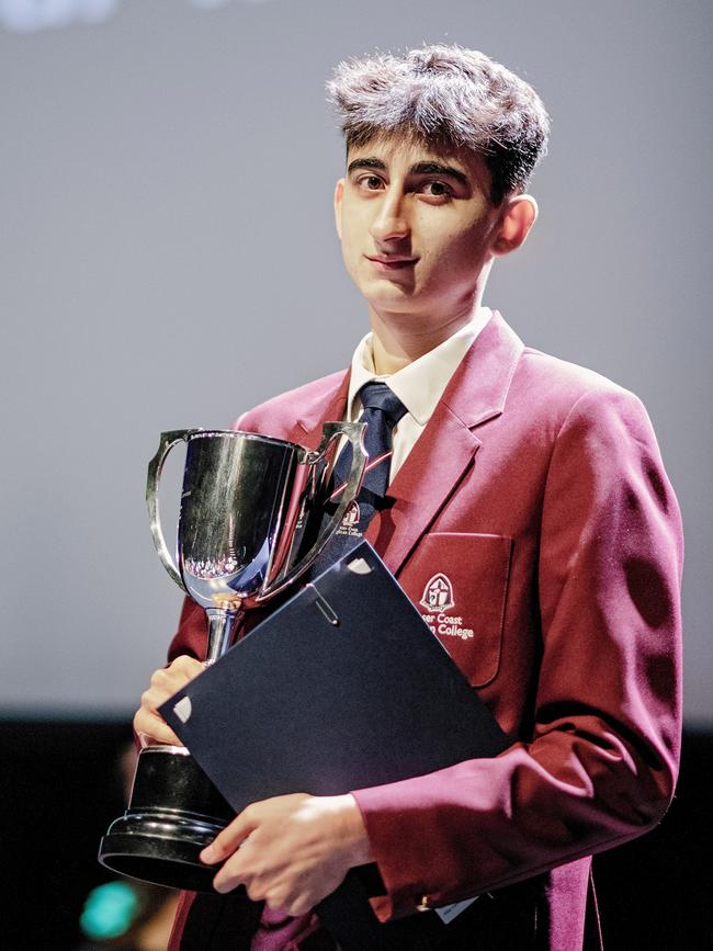 Fraser Coast Anglican College dux Allan Hamawand received an ATAR result of 99.4.