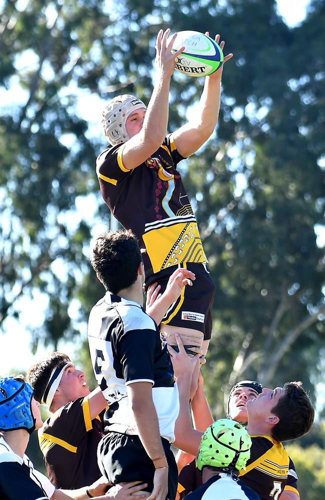 Padua College player Jack Corby AIC First XV rugby between Iona College and Padua College. Saturday May 20, 2023. Picture, John Gass