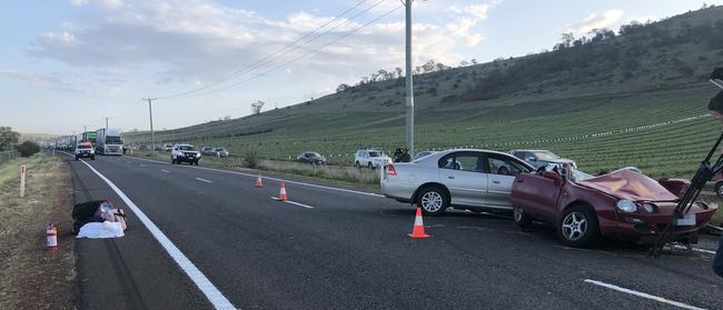 Multiple fatality accident on the Midland Highway near Ross.