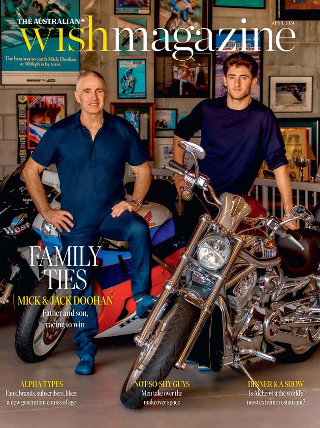 Wish Magazine’s April issue cover stars Mick and Jack Doohan. Photo: Adrian Mesko