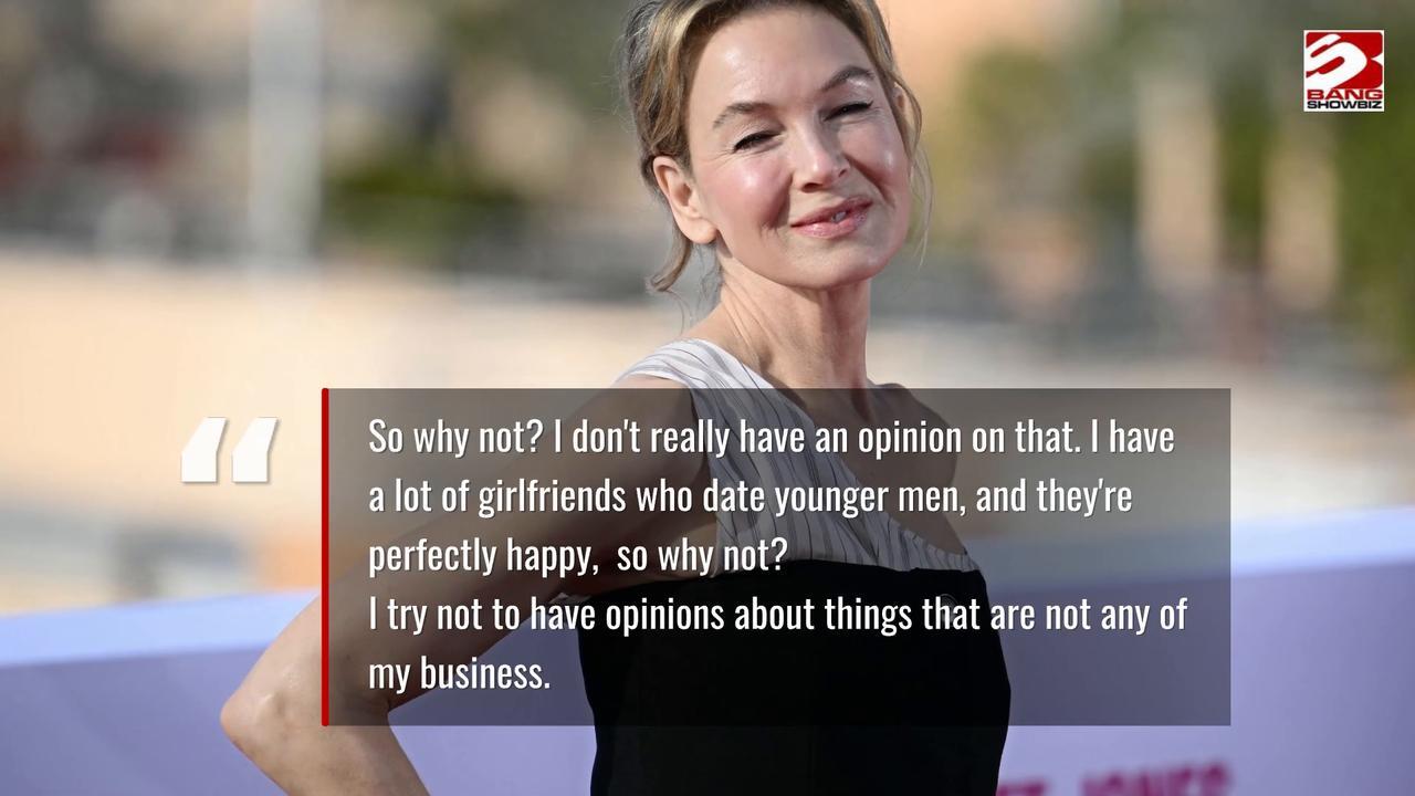 Renée Zellweger opens up on the idea of age gap relationships after Bridget Jones gets a 'toyboy'